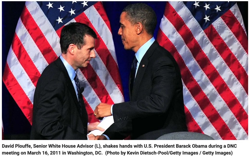 David Plouffe and President Obama